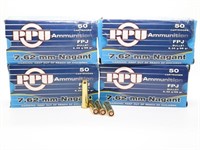 100Rds 7.62mm Nagant 98Gr PPU Cartridges