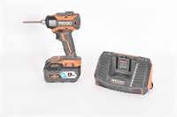 Rigid Drill, Battery & Charger
