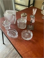 Crystal and glass decor lot- all