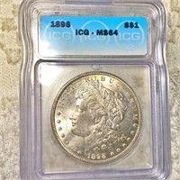 1898 Morgan Silver Dollar ICG - MS64