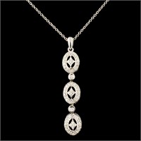 0.73ctw Diamond Pendant in 14K Gold