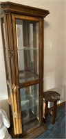 Lighted Curio Cabinet & Table