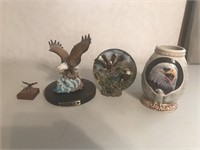 4 Eagle Statues/Mug