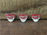 3 x Original Coca Cola Employee Badges NSW/SA/Qld