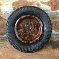 Rare Barnet Glass Tyre Ashtray