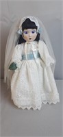 Danbury Mint Bride Porcelain Doll