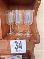 6 Crystal Goblets