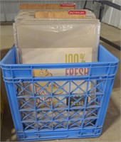 (AB) Crate of vtg advertising