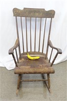 Antique Hitchcock-Style Painted Rocking Chair