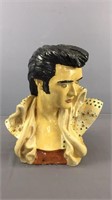 Huge Vintage Pottery Elvis Bust - 21" Tall
