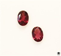 Rhodolite Garnet / 2 pc