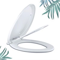$66 Elongated White Toilet Seat for Adult/Kids