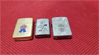 3 early advertising lighters