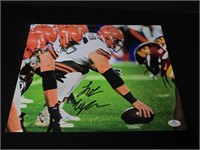 BROWNS LUKE WYPLER SIGNED 8X10 PHOTO COA