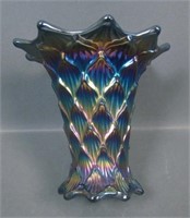 Dugan Purple Lined Lattice Squatty 5 1/4" Vase