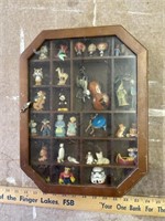 Display case with contents