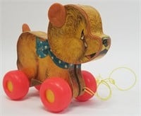 Vintage Fisher Price Cry Baby Bear Pull Toy