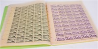 Stamps 12 Full Postage Sheets 3¢ & 5¢