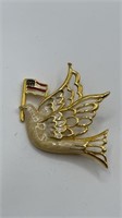 Patriotic Bird Pin