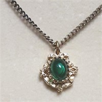 GOLDEN FILIGREE PENDANT GREEN SETTING