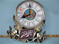 Schlitz beer clock, plastic, untested