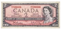 Bank of Canada 1954 $2 Modified Portrait