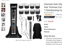 Ceenwes Hair Clippers Heavy Duty Clippers for Men