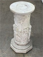 Carved Concrete Stand