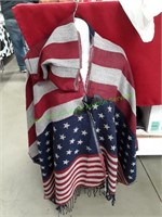 American Flag Shaw w/ Hood