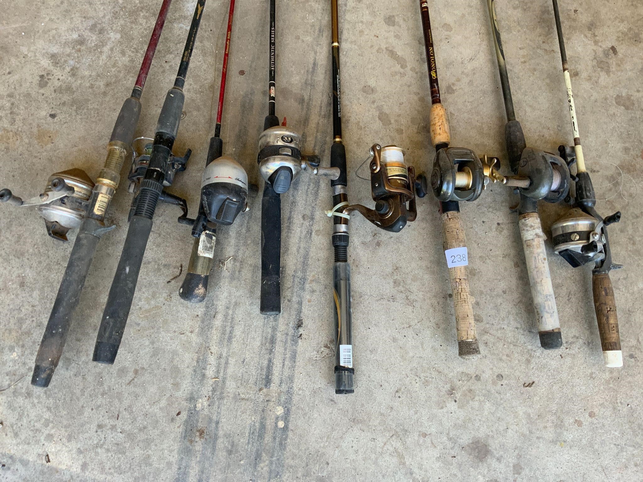 Fishing Rods & Reels Zebco Abu Garcia Shimano