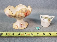 2- Handpainted Vases