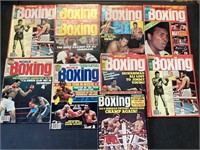 Vintage World of Boxing magazine lot