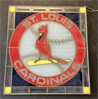 St. Louis Cardinals leaded glass 16x17