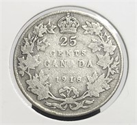 Canada 1918 25c Silver George