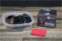 Lot of Scope Mount & Rings, Assorted Scope Covers