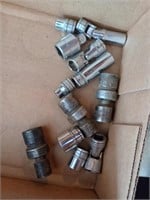 SNAP ON sae sockets some are swivel sockets 3/8