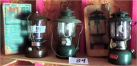 (3) Three Vintage Coleman Lanterns