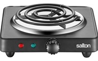 Salton Single Coil Portable Electric Cooktop with