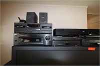60" Sony TV, DVD Player, VHS, Polk Sound System
