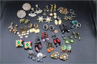 27 Prs. Funky Eclectic Clip-On Costume Earrings