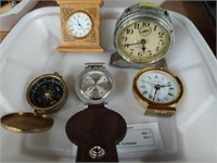 Alarm Clocks, Watches, Compass