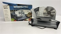 Waring Pro food slicer, powers on