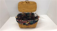 1998 Longaberger basket with liner and protector