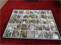 Compartments of jewelry & misc.