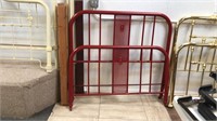 Antique iron bed with rails