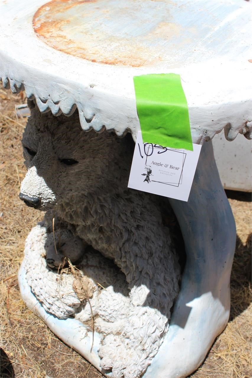 Outdoor Bear Plant Stand