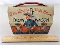 Roy Rogers & Dale Evans Chow Wagon Metal Lunch Box