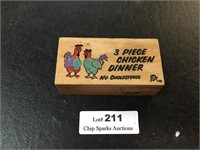 Vintage 2 Piece Chicken Dinner Gag Prank Gift