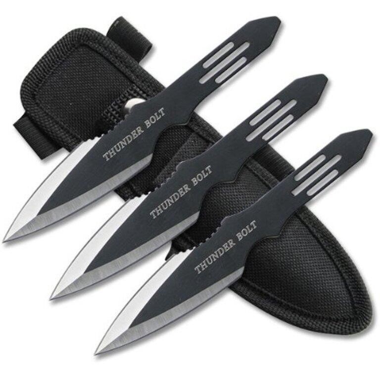 Perfect Point Thunder Bolt Throwing Knife Set
