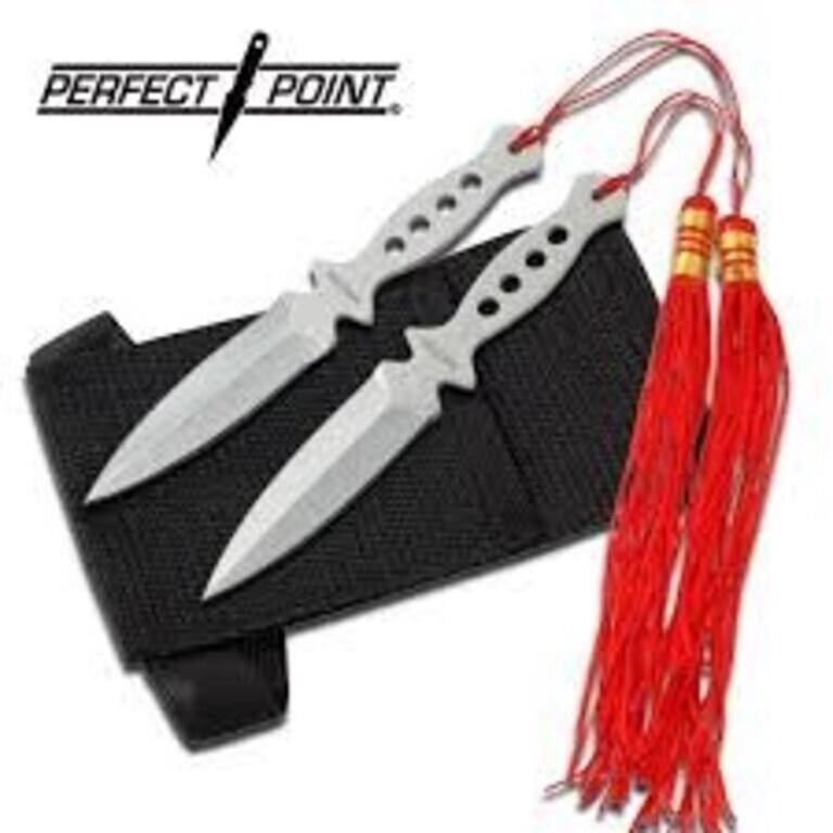 Throwing Knife Set Perfect Point 2 Pc. Double Edge